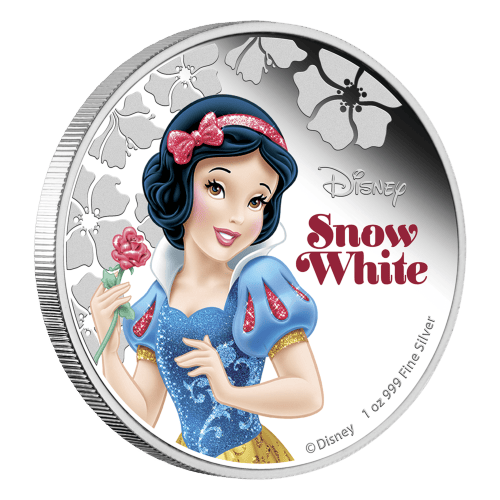 Pièce 1 once d'argent Princesse Disney Blanche Neige 2015