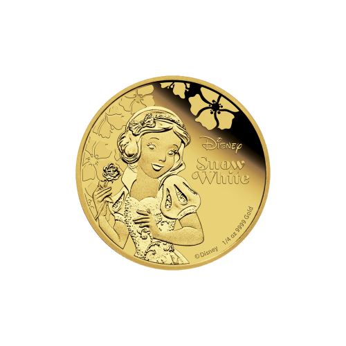 Pièce 1/4 once d'or Épreuve numismatique Princesse Disney - Blanche Neige 2015