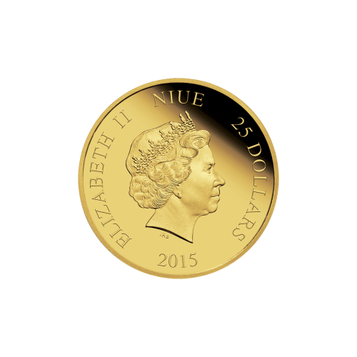 Pièce 1/4 once d'or Épreuve numismatique Princesse Disney - Blanche Neige 2015