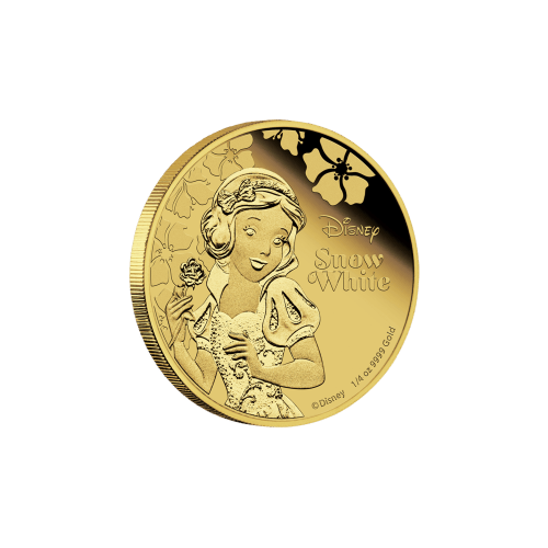 Pièce 1/4 once d'or Épreuve numismatique Princesse Disney - Blanche Neige 2015