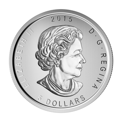 1 oz 2015 Birds of Prey Series Great Horned Owl Silver Coin | Royal Canadian Mint