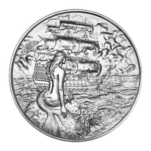 2 oz Privateer Collection: Siren Ultra High Relief Silver Round | Elemetal Mint