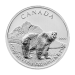 Pièce 1 once d'argent Grizzli canadien 2011