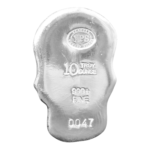 10 oz Silver Skull | Yeager's Poured Silver