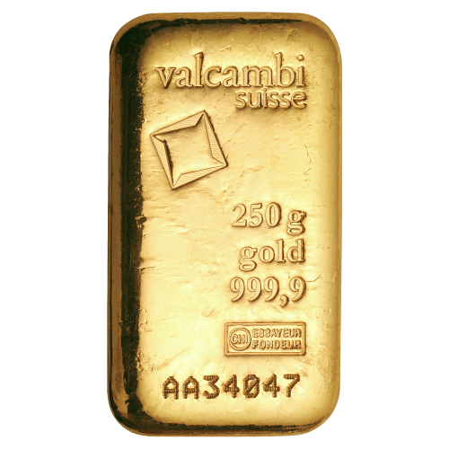 250 gram Gold Bar | Valcambi
