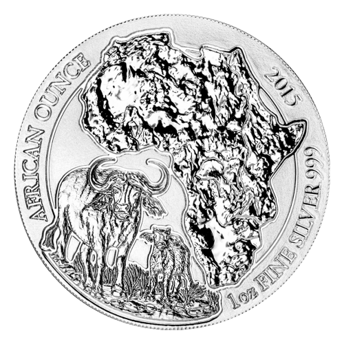 1 oz 2015 African Cape Buffalo Silver Coin | Rwanda