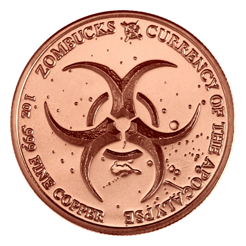 1 oz Zombucks The Saint Copper Round | Elemetal Mint