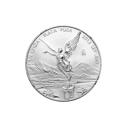 Pièce 1/4 once d'argent Libertad mexicaine 2013