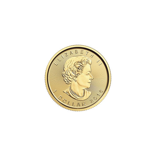 Pièce 1/20 once d'or Feuille d'érable canadienne 2016