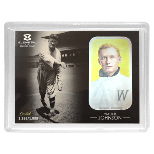 1 oz Walter Johnson T-206 Baseball Greats Series Silver Bar