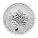 Pièce 1 once d'argent Épreuve numismatique reverse Feuille d'érable canadienne Marque d'atelier Yin et Yang 2016 | Monnaie royale canadienne