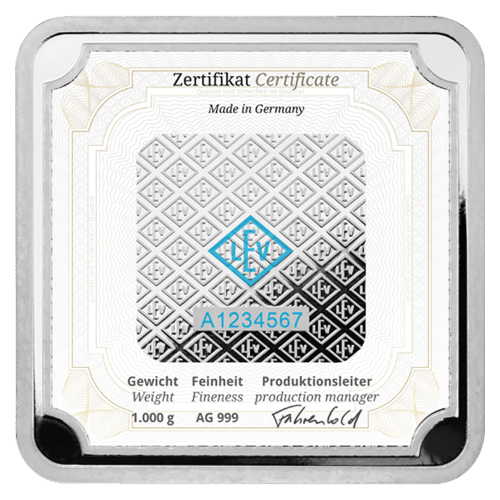 1 kilo Silver Bar | Geiger Edelmetalle