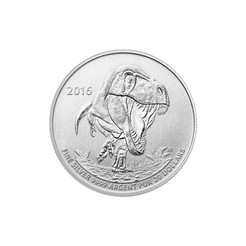 1/4 oz 2016 Tyrannosaurus Rex $20 for $20 Silver Coin
