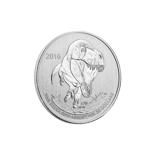 1/4 oz 2016 Tyrannosaurus Rex $20 for $20 Silver Coin