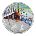 Pièce 1 once d'argent Épreuve numismatique Série Paysages canadiens | Chalet de ski 2016