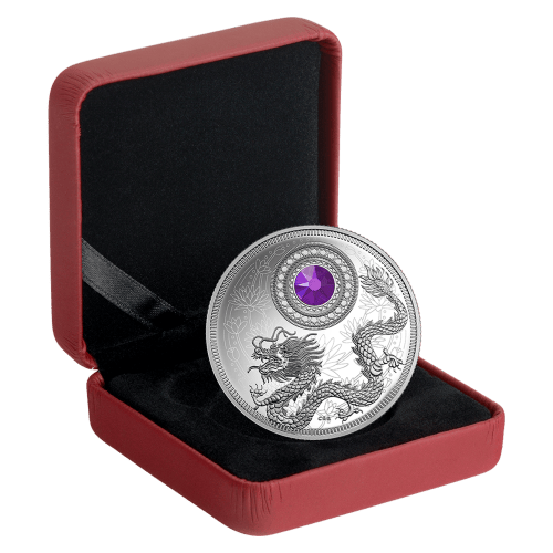 Pièce 1/4 once d'argent Épreuve numismatique Pierres de naissance | Février 2016