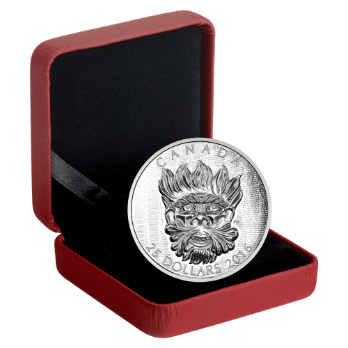 2016 Sculptural Art of Parliament | Grotesque Wild Green Man Silver Coin