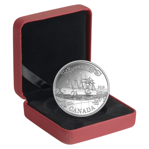 Pièce 3/4 once d'argent Épreuve numismatique 150e anniversaire du premier câble transatlantique 2016
