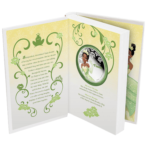 Pièce 1 once d'argent Princesse Tiana Disney 2016