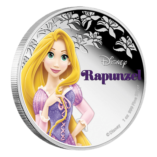 1 oz 2016 Disney Princess Rapunzel Silver Coin | New Zealand Mint