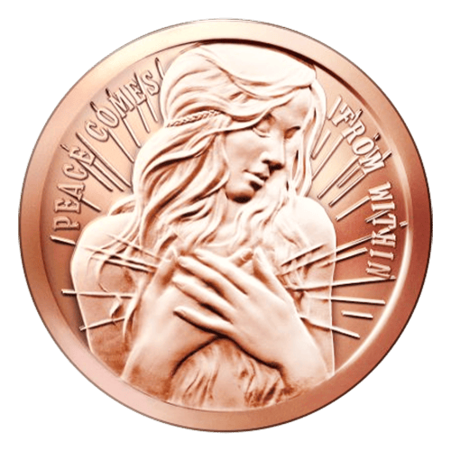 1 oz 2015 Peace Comes From Within Copper Round