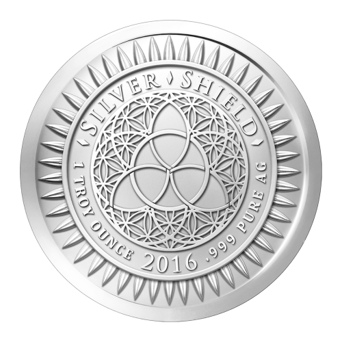 Ronde 1 once d'argent Année du Singe Silver Shield 2016