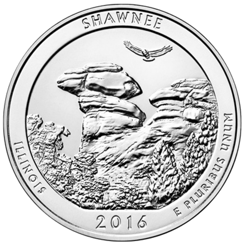 5 oz 2016 America the Beautiful Shawnee National Forest Park Silver Coin | United States Mint