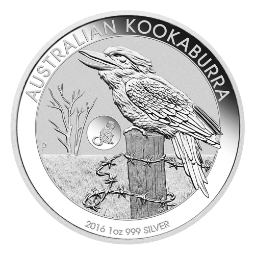 Pièce 1 once d'argent Kookaburra australien Marque d'atelier de Singe 2016 | Monnaie de Perth