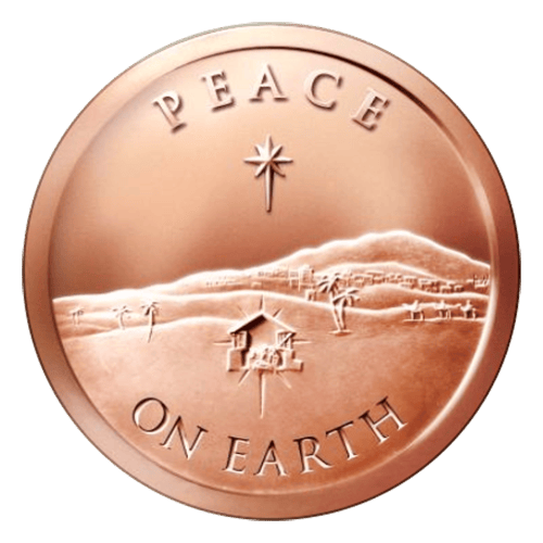 1 oz 2014 Peace on Earth Copper Round