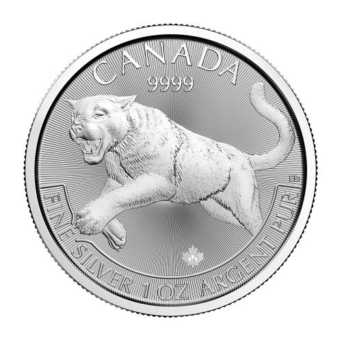 1 oz 2016 Predator Series Cougar Silver Coin | Royal Canadian Mint