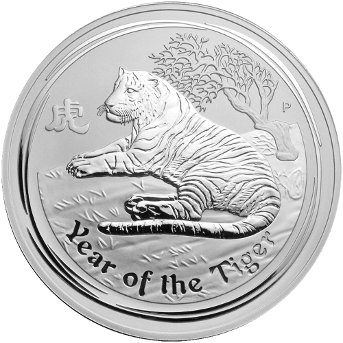 Pièce 1 kilo d'argent Année lunaire du Tigre 2010 | Monnaie de Perth