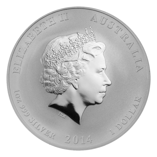 Pièce 1 once d'argent Lunaire Année du Cheval Marque privée Lion 2014 | Monnaie de Perth
