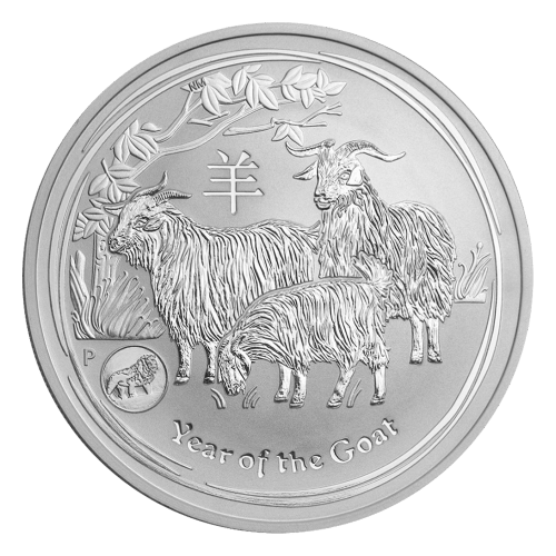1 oz 2015 Lunar Year of the Goat Lion Privy Silver Coin | Perth Mint