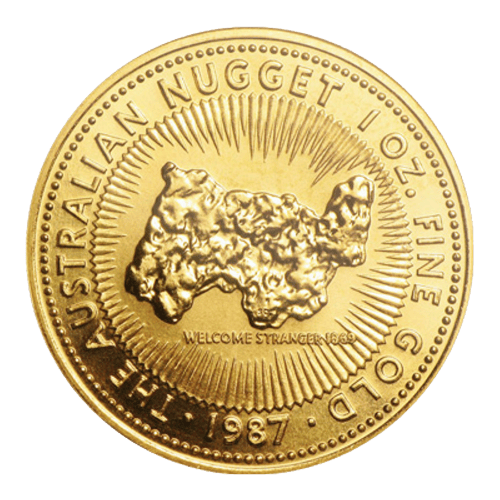Pièce 1 once d'or Pépite australien 1987 | Monnaie de Perth