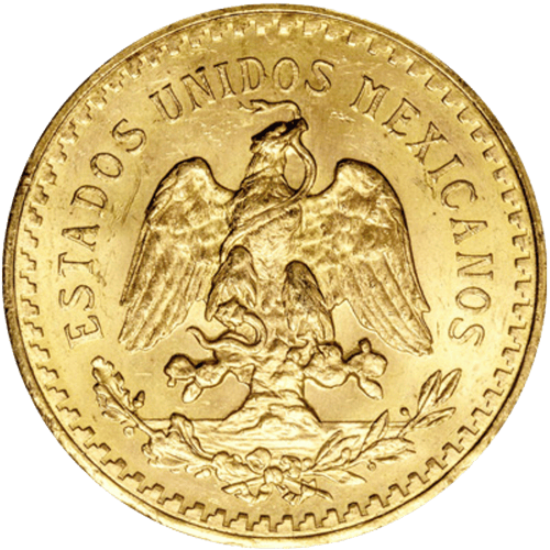 37.5 gram 1943 Mexican 50 Peso Gold Coin