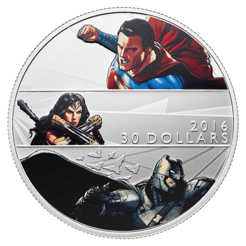 2 oz 2016 Batman v Superman: Dawn of Justice™ Silver Proof Coin