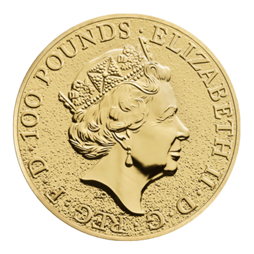 Pièce 1 once d'or Les Bêtes de la Reine : Lion d'Angleterre 2016 | La Monnaie royale