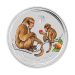 Pièce 1/2 once d'argent coloré Lunaire Année du Singe 2016 | Monnaie de Perth