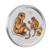 Pièce 1/2 once d'argent coloré Lunaire Année du Singe 2016 | Monnaie de Perth