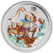 Pièce 1 kilo d'argent coloré King Monkey 2016 | Monnaie de Perth
