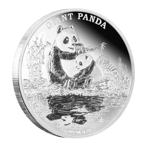1 oz 2016 Endangered Species Giant Panda Silver Proof Coin | New Zealand Mint