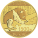 Pièce 100 grammes d'or Épreuve numismatique Panda Chine 2016