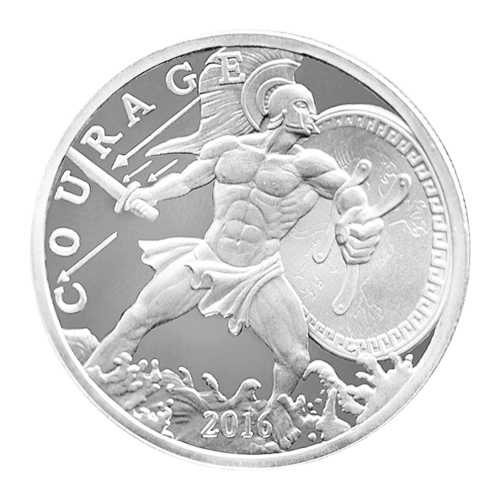 1 oz 2016 Modern Ancients Ajax Silver Round