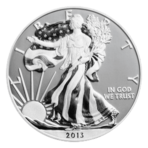 Set of 2 x 1 oz 2013 75th Anniversary American Eagle Silver Coins | United States Mint