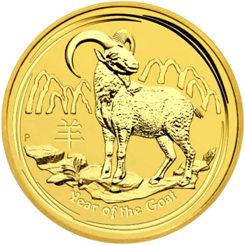 Pièce 2 onces en or Année lunaire de la Chèvre 2015 | Monnaie de Perth