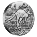 2 oz 2016 Australian Kangaroo Antiqued High Relief Silver Coin | Perth Mint