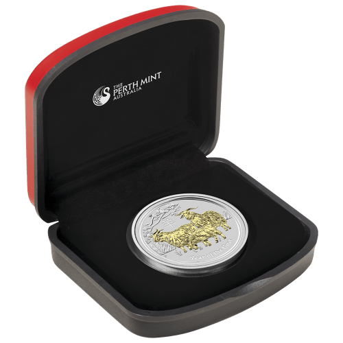 1 oz 2015 Lunar Year of the Goat Gilded Silver Coin | Perth Mint