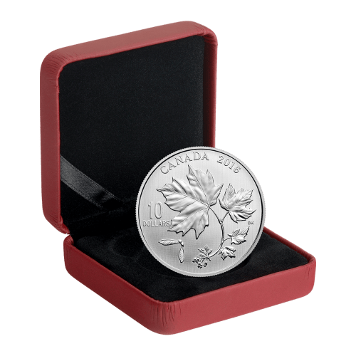 Pièce 1/2 once d'argent Feuilles d'érable canadiennes 2016