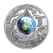 Pièce 1 once d'argent 3D colorée Épreuve numismatique Mère Terre 2016
