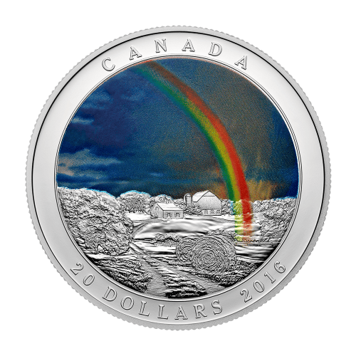 1 oz 2016 Weather Phenomenon | Radiant Rainbow Colourized Silver Proof Coin